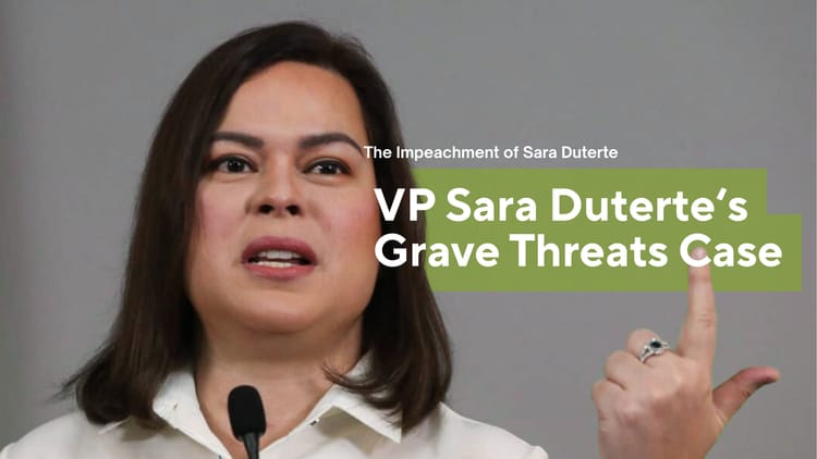 GRAVE THREATS ALLEGATION: USA SA PINAKA-IMPORTANTENG BAHIN SA IMPEACHMENT TRIAL NI VP SARA