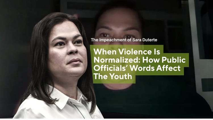 WHEN VIOLENCE IS NORMALIZED: HOW PUBLIC OFFICIALS’ WORDS MAY AFFECT THE YOUTH