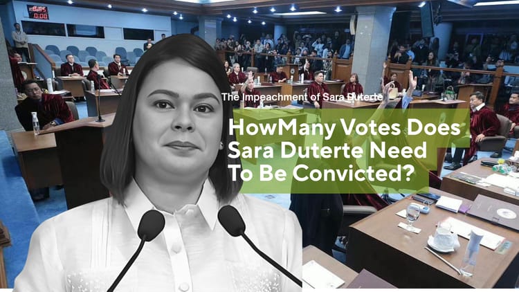 HOW MANY VOTES DOES SARA DUTERTE NEED TO BE CONVICTED?